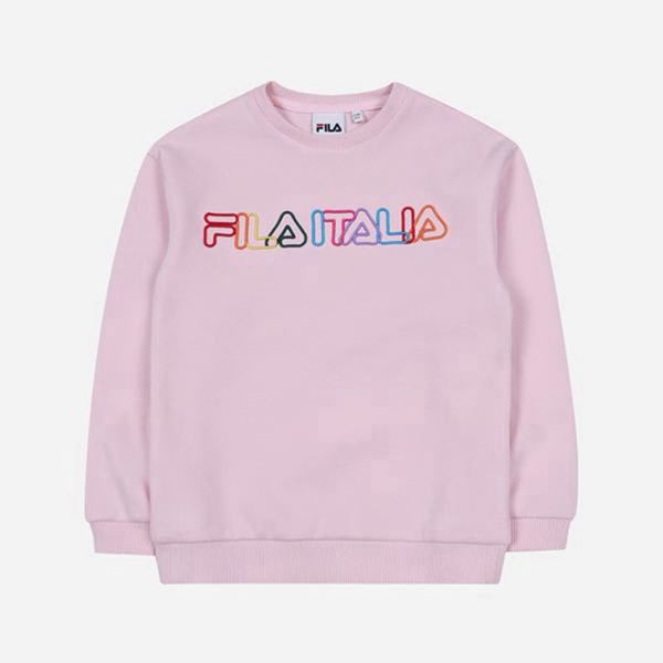 Fila Rainbow Boy's Sweatshirts - Pink,NZ 52-94306